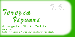 terezia vizvari business card